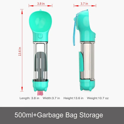 Portable Pet Dog Water Bottle For Small Large Dogs Travel Puppy Cat Drinking Bowl Outdoor Pet Water Dispenser Feeder wiht shovel