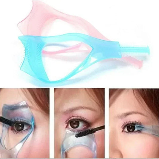 Eyelash Tool 3 in 1 Makeup Mascara Shield Guard Curler Applicator Comb Guide Card Makeup Tool Beauty Cosmetic Tool 3 Color Lashe
