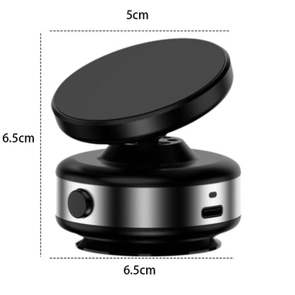 Car Magnetic Vacuum Adsorption Bracket 360 Degree Rotating Aluminum Alloy Mobile Phone Holder For 4.7-inch Or Above Smartphones