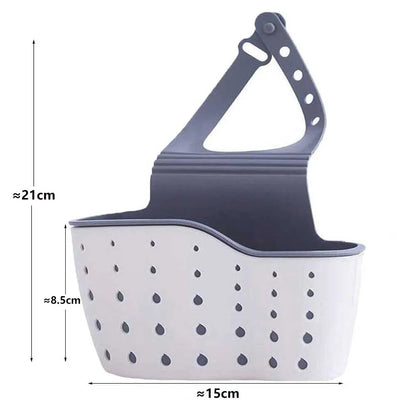 Home Storage Drain Basket Kitchen Sink Holder Adjustable Soap Sponge Shlf Hanging Drain Basket Bag Kitchen Accessories