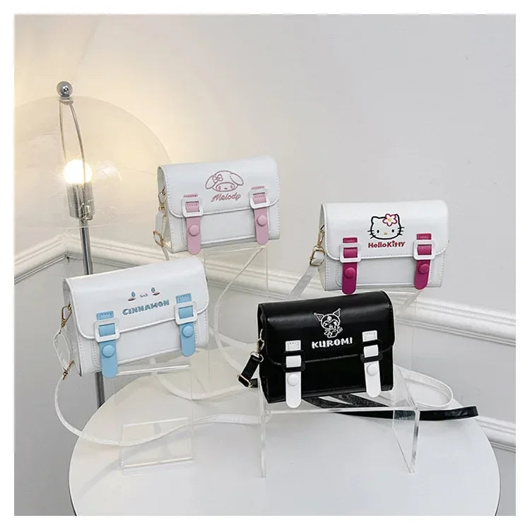 Anime Sanrio Crossbody Bags Hello Kitty Melody Kuromi Cinnamon Girls Women Luxury Brand Bag High Quality Designer Bags Gifts