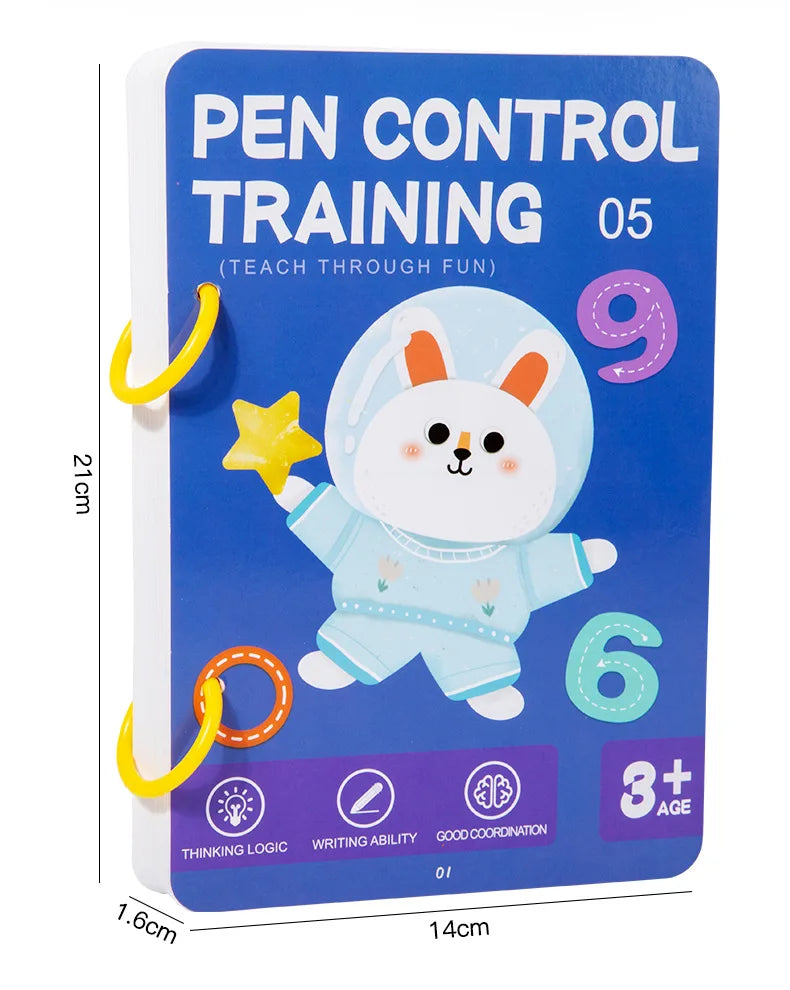 Magical Tracing Workbook Montessori Pen Control Training Books Reusable Magic Practice Copybook Children Drawing Education Toys