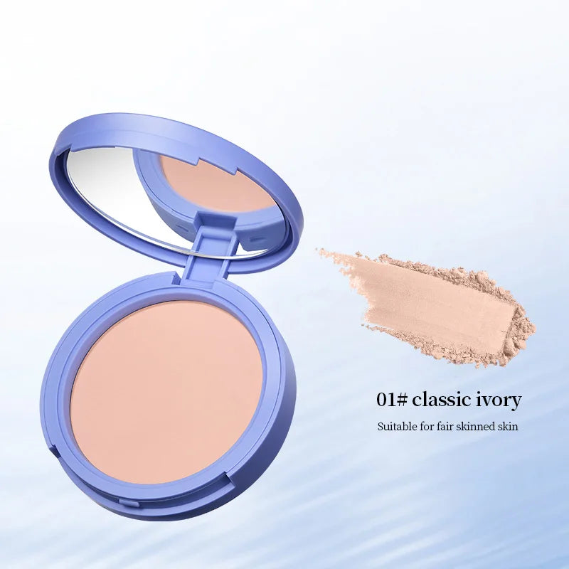 Life Girls Skin Tone Waterproof, Sweat-Proof Powder, Naturally Brightens, Conceals Concealer, Soft and Smooth, Natural and Transparent, Transparent Makeup, Self-Puff