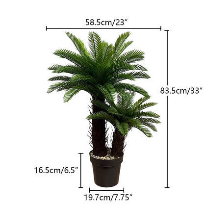 HXGYZP Coconut Palm Artificial Plant Potted Large Tropical Tree With Black Plastic Pot Indoor Outdoor Home Decoration Plants