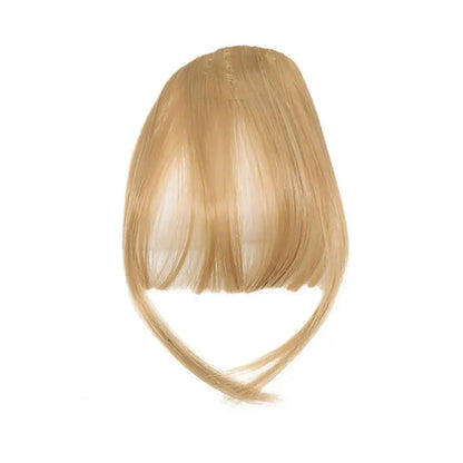 Women Clip-in Bangs Natural Wispy Forehead Hair Extensions Faux French Bangs Girls Straight Air Bangs Fringe Wig Hairpieces