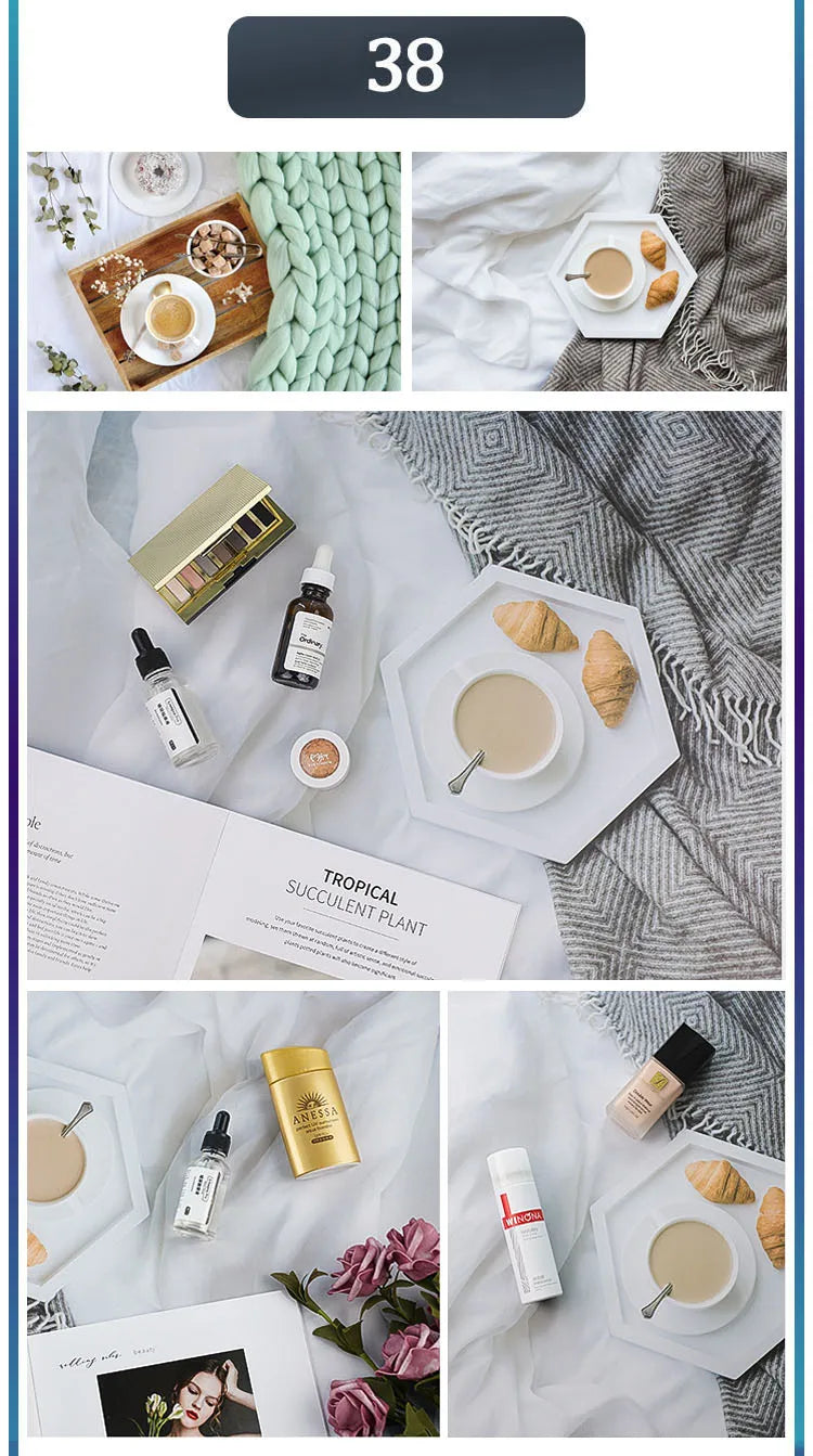 3D Double Sided Photography Backdrops 57*87cm Photos Background Props Product Food Photo Decoration Accessories Wallpaper