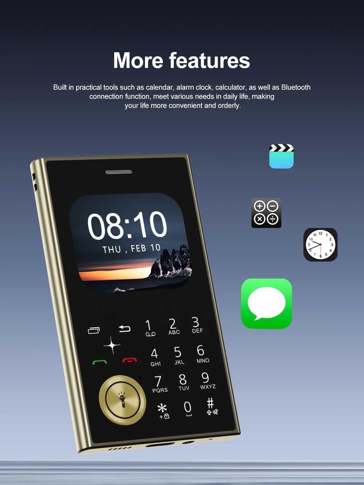 SERVO V8 Feature Mobile Phone 2 SIM Standby Magic Voice Speed Dial Blacklist FM Radio Torch 2G GSM Card Style Button Cellphones