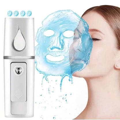 OREADEX Mini Nano Mist Sprayer Cooler Facial Steamer Humidifier USB Rechargeable Face Moisturizing Nebulizer Beauty Skin Care