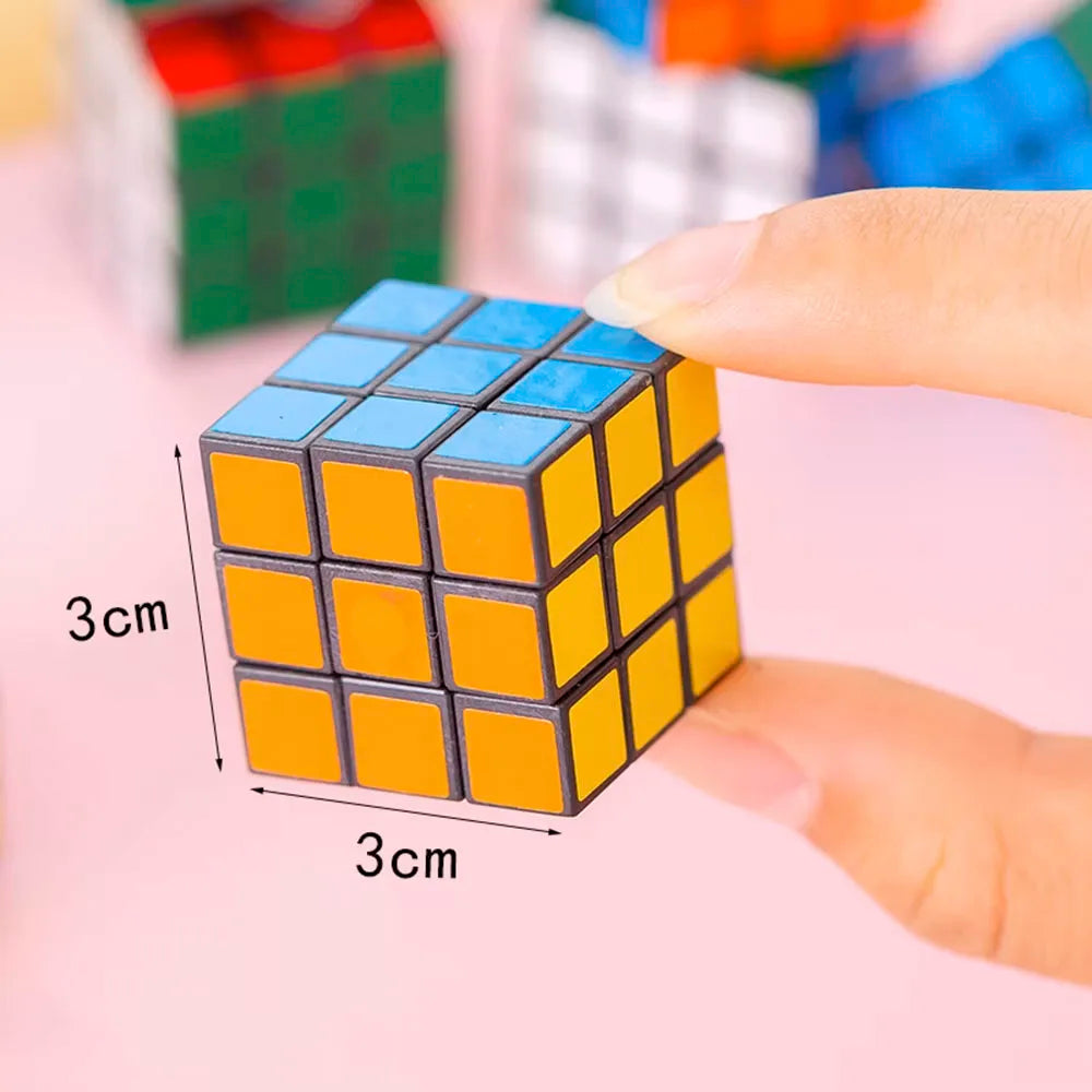 10-50Pcs Mini 3cm Magic Cube Children Educational Toys Kindergarten Prize Kids Birthday Party Favors Goodie Fillers Gift