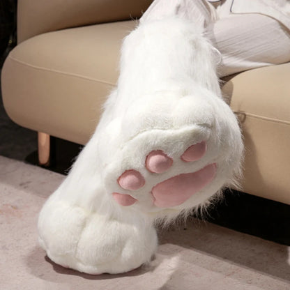 Cute 2D Cat Claw Plush Fursuit Kawaii Furry Cosplay Cat Claw Gloves Wings Cat Shoes Furry Boots Anime Party Cosplay Costume