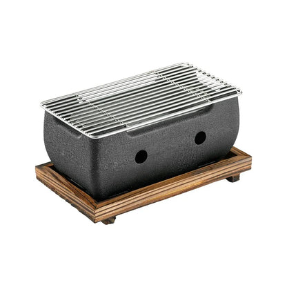 Aluminum alloy tea cooker Small oven Korean style cast iron barbecue dish portable grill korean bbq Japanese charcoal grill
