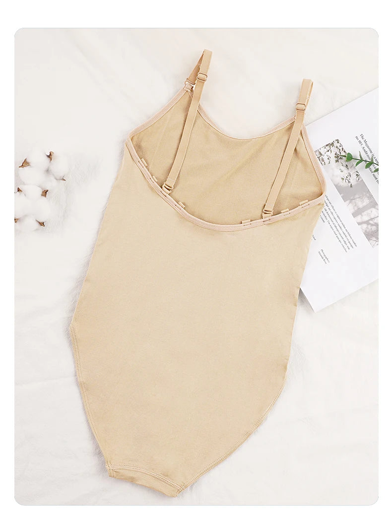Ballet Leotards for Girls Dance Underwear Camisole Gymnastics Leotard Kids Sleeveless Dance Leotard Nude Slimming Bodysuit