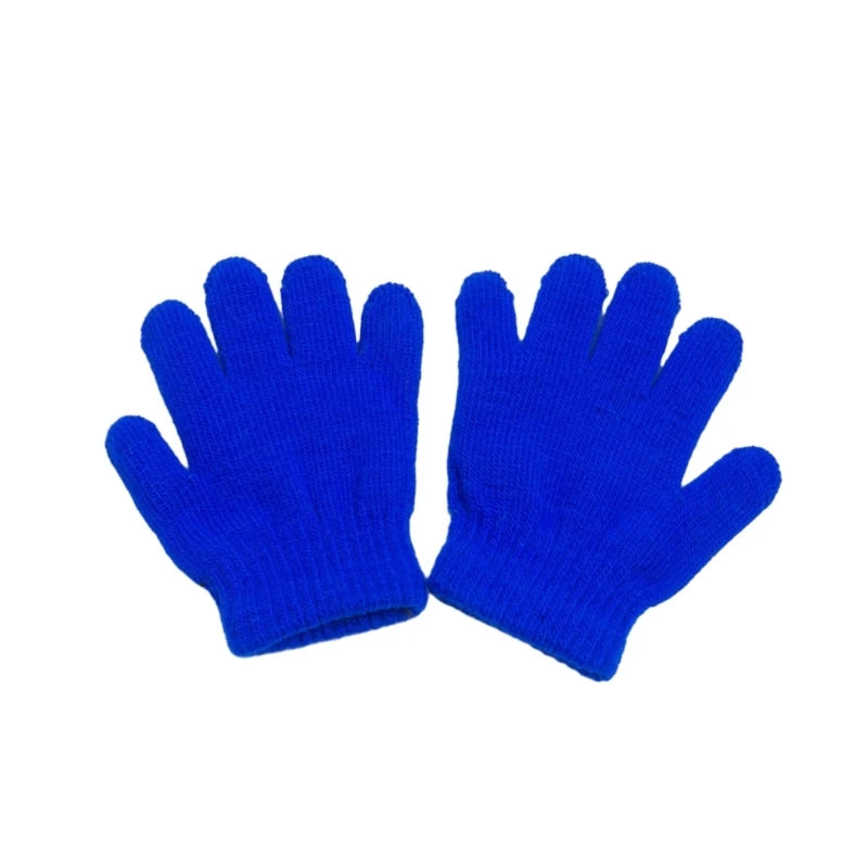 Premium Toddler Winter Gloves - Plush Lined Knitted Mittens for Kids Ages 2-6 Years