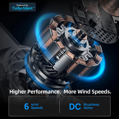 IRALAN Moderner LED-Deckenventilator ohne Licht, DC-Motor, 6 Geschwindigkeitsstufen, für niedrige Räume, Lofts, Fernbedienung; Lux&amp;vitae Ventilator mit Licht