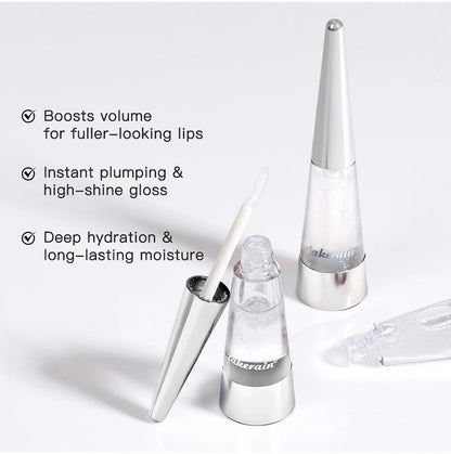 Lakerain Lip Plumper Deep Hydration Long-Lasting Nourishment High-Shine Gloss Shining Voluminous Finish Lip Moisturizing Liquid