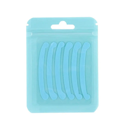 6Pcs Eyelashes Lifting Silicone Stripe Reusable Eye Lashes Lifting Curler Pad Perm Ribbon Eyelash Extension Supplies Makeup Tool