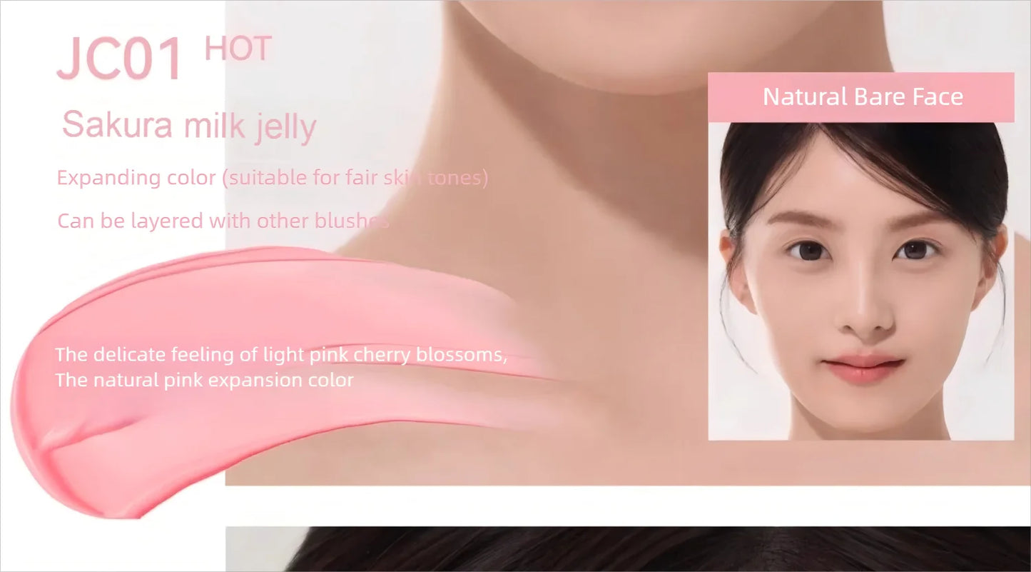 AZTK Blusher Color Face Makeup Rendering Liquid Blush JC04 Moisturizer Longlasting Beauty Expands Contracts Cheek Cosmetics