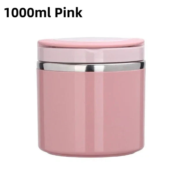 Stainless Steel Insulated Food Jar 630ml/1000ml - Thermal Lunch Box Container for Hot & Cold Food, Kids & Adults