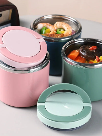 Stainless Steel Insulated Food Jar 630ml/1000ml - Thermal Lunch Box Container for Hot & Cold Food, Kids & Adults