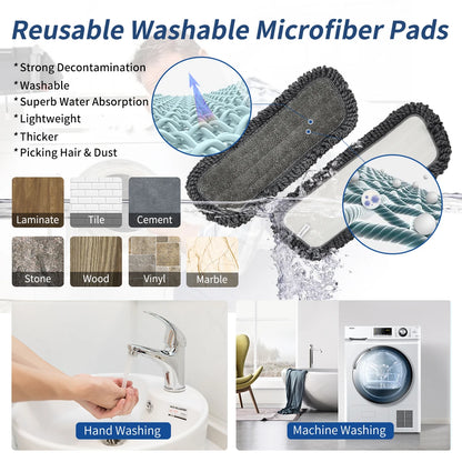 Spray Mop Broom Set Magic Flat Mops for Floor Home Cleaning Tool Brooms Household with Reusable Microfiber Pads Rotating Mop