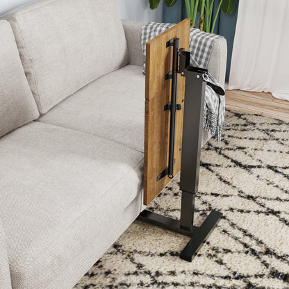 Height Adjustable Tilt Overbed Bedside Table Rolling Sofa Laptop Table Folding Tilting for Medical Hospital Home