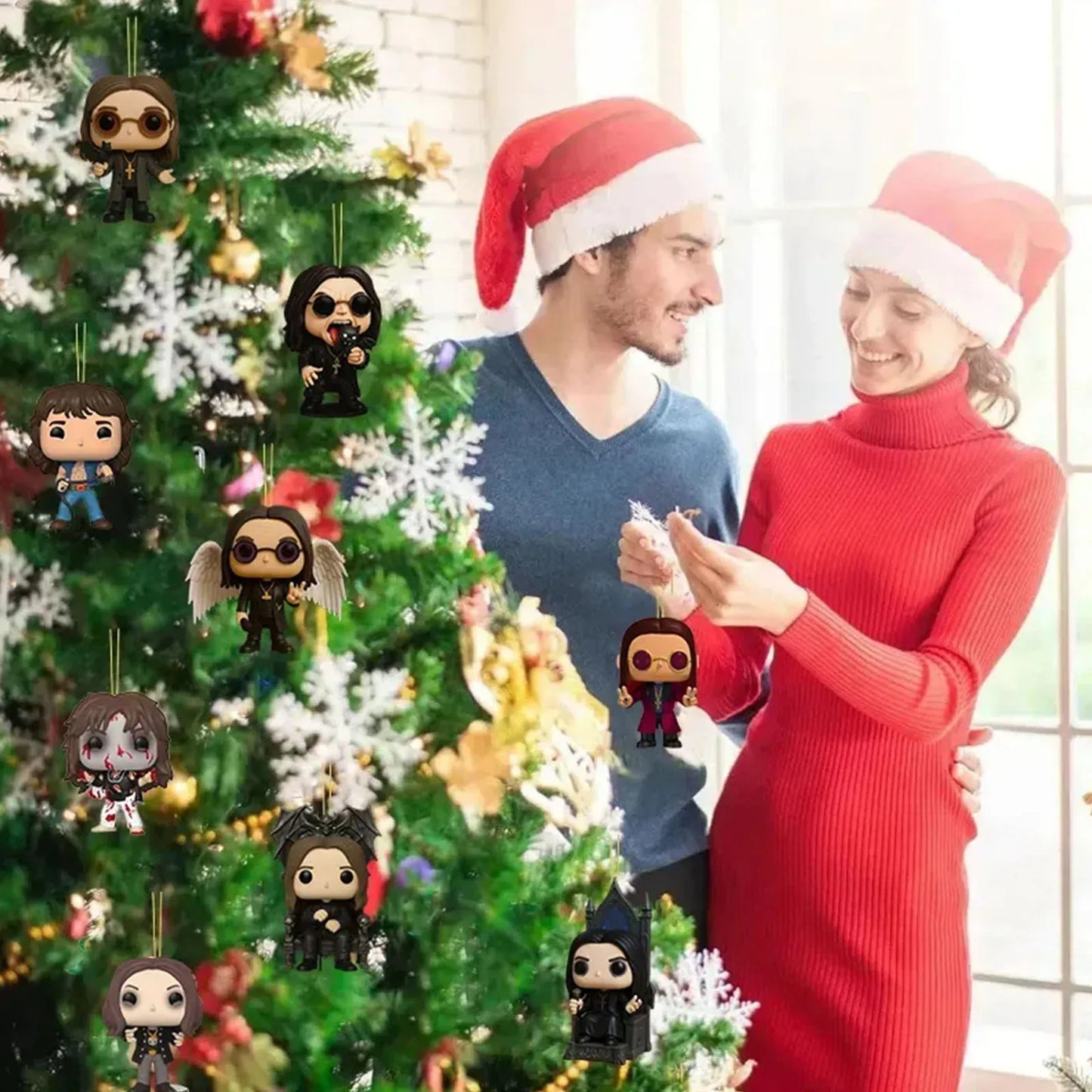 1/2PCS Ozzy Osbourne Rocking Advent Calendar 2D Acrylic Rocky Countdown Calendar Mini Rock Godfather Ornaments Backpack Pendant