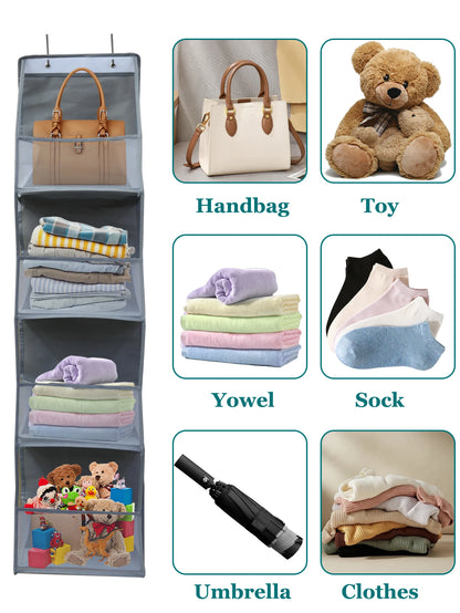 1pc 4 /6Layer Over The Door Hanging Organizer Cosmetics Wall Hanging Storage Organizerfor Nursery Bathroom Closet Bedroom Dorm