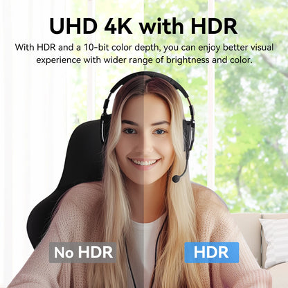 4K Webcam UHD Web Camera HDR Streaming Video Camera With Sony Sensor EMEET S800 USB Webcam With Dual Noise Cancelling Mics