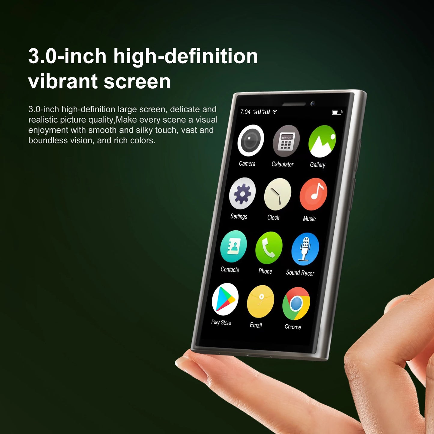 SERVO S26 Mini Android Smartphone 3G WCDMA Dual Camera 16GB ROM Play Store WhatsAPP WiFi Hotspot 2SIM Card Small Smart Cellphone
