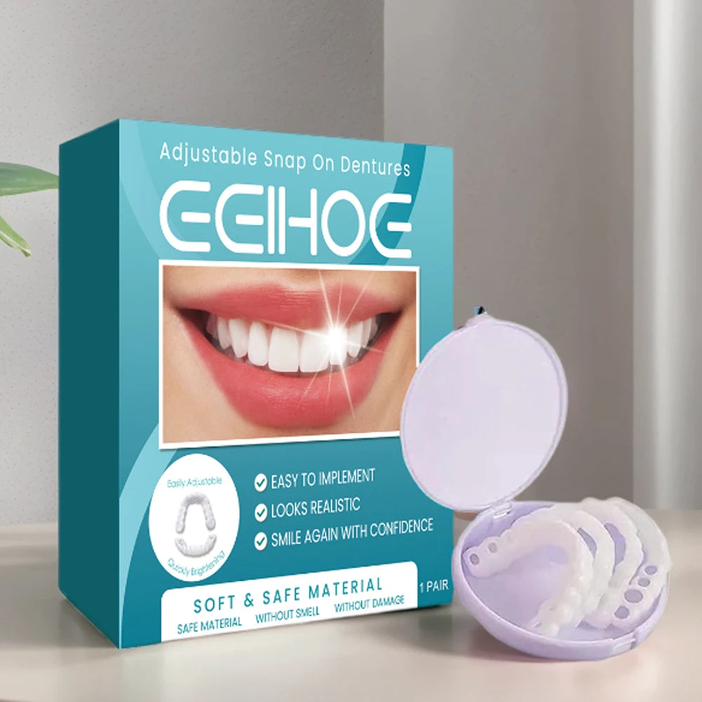 Adjustable Dentures Teeth Veneers Restoration Dentures Decorate  Clip in Veneers Teeth Enhance Aesthetic for Teeth Beauty