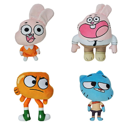 Cute World Of Gumball Darwin Plush Doll Cartoon Banana Joe Anais Richard Nicole Plushie Kawaii Soft Decor Pillow Toy Kids Gift