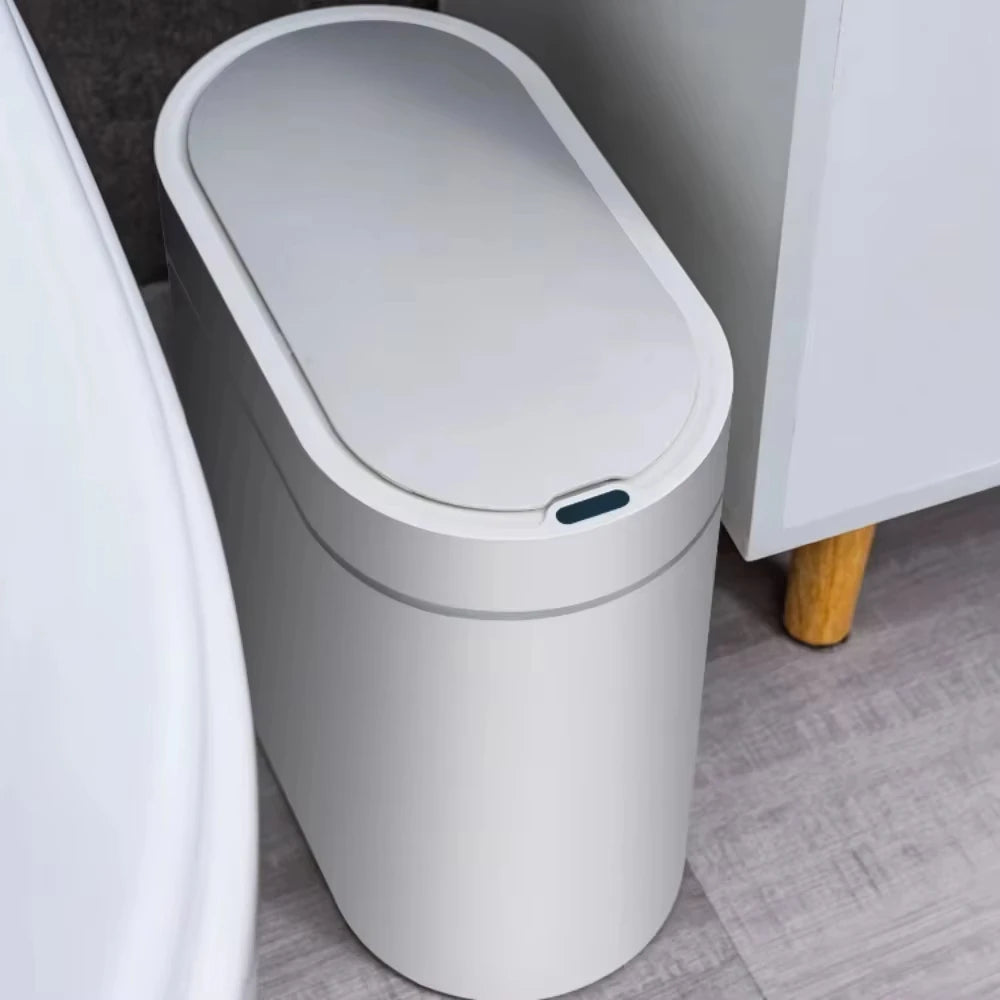 7L Automatic Sensor Trash Can for Kitchen Garbage Tin for Bathroom Light Luxury Family Living Room Cracks Smart Garbage Bin