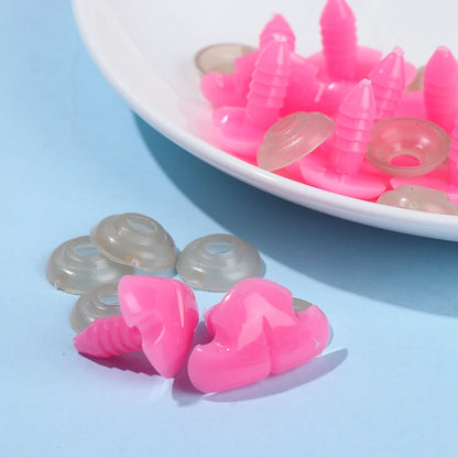 10Pcs Plastic Nose Crafts Doll Triangle Noses Oval Safety Noses Pigs Noses Plush Animal Nose DIY Animals Buttons For Dolls Fox