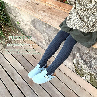 Girls Cotton Tights - Soft Knitted Pantyhose for Babies & Toddlers | Macaron Colours