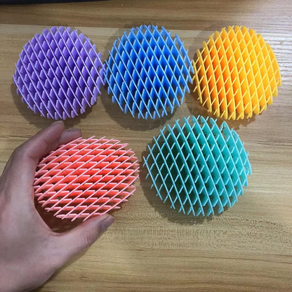 Scalable 3D Deformed Worm Elastic Net Tiktok New Strange Puzzle Vent Decompression Artifact Pop It Toy Bouncy Ball