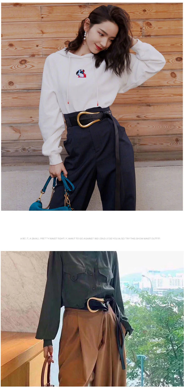 Fashion Woman Belt High Quality Casual Light Horseshoe Buckle Large U-shaped Luxury Personality Curve Designer Belt Women LB2237