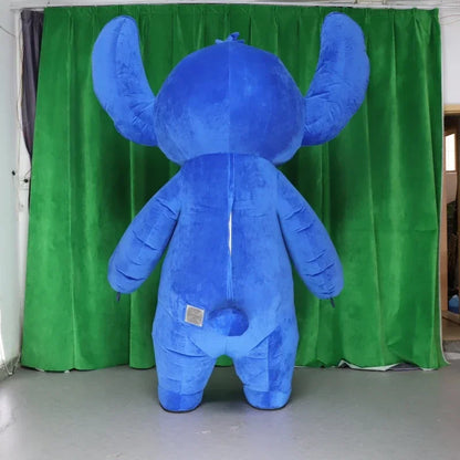 Giant Blue Stitch Inflatable Mascot Costume Disney Character Cosplay Costume Disney Advertising Fancy Dress Anime Adult Suits