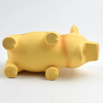 1PC Rubber Sound Pig Grunting Squeak Latex Pet Chew Toys for Dog Squeaker Chew Training Puppy Supplies Pet Products