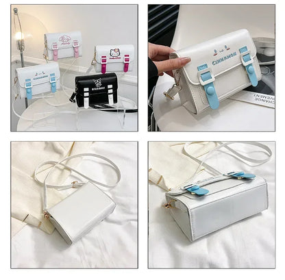 Anime Sanrio Crossbody Bags Hello Kitty Melody Kuromi Cinnamon Girls Women Luxury Brand Bag High Quality Designer Bags Gifts