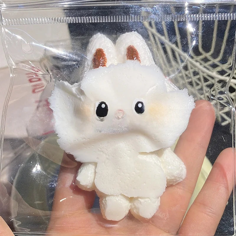 Taba Squshy Labbubu Blind Box Cute Squeeze Fidget Pendant Girl Gift Monster Office Party Games Slow Bounce Stress Relief Toys