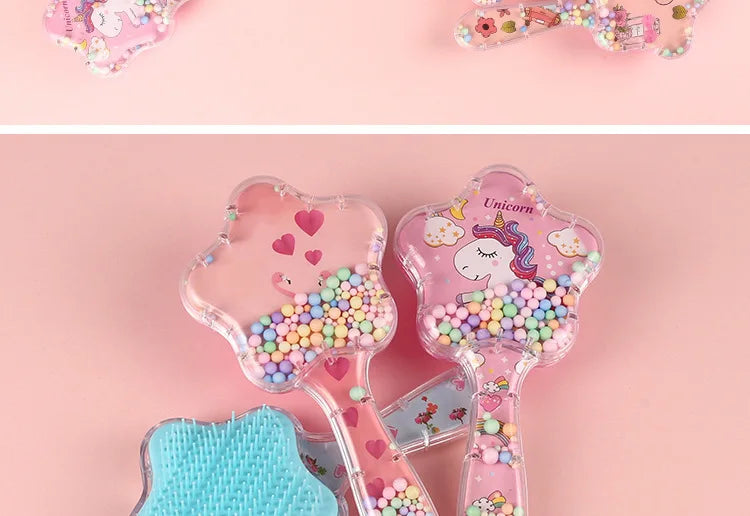 New Star Magic Combs Anti-static Massage Unicorn Hair Brushes Tangle Detangle Shower Massage Hair Brush Comb Salon Styling Tools