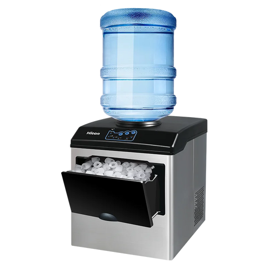 Commercial Ice Machine 25KG Desktop Multifunctional Bucket of Water Automatic Ice Machine Bullet-shaped Round Ice Home Appliance