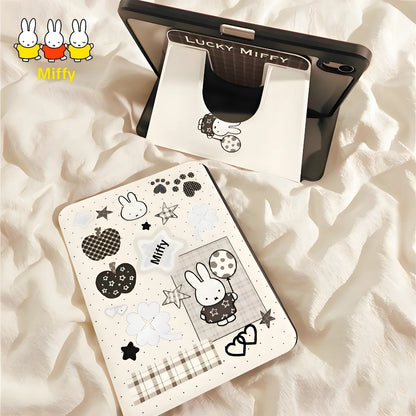 Kawaii Miffy Hasen-Tablet-Hülle, niedliche Cartoon-Ballon-Miffy-Hasen-Acryl-iPad10/air6-Tablet-Hülle, iPad11