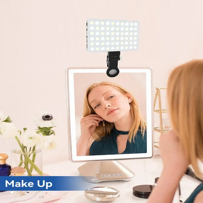 Fill Light Mobile Cell Phone LED Live Broadcast Selfie Video Conference Photography Lighting Kit Portable USB Charging Fill Lamp