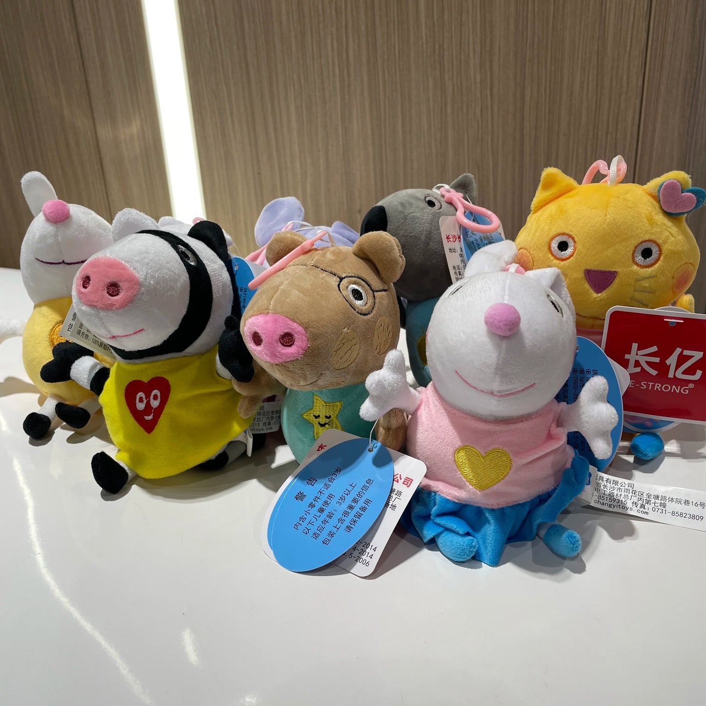 19cm 100% Genuine PEPPA PIG Stuffed Soft Doll Peppa George Zoe Suzy Rebecca Emily Danny Pedro bear Dinosaur Children Plush toy