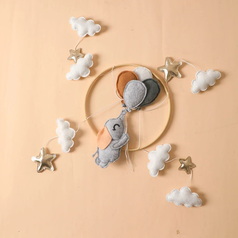 Baby Crib Mobile Bed Bell Toys Musical Rattle Educational Toys Bed Bell Newborn Mobile Bed Bell Bracket Baby Hanging Toys Holder