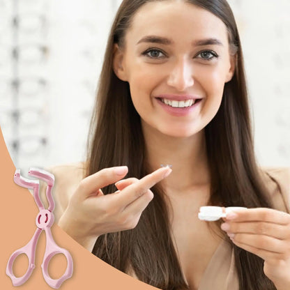 Soft Lens Applicator Tool Soft Eye Lens Holder With Integrated Soft Silicone Strip Portable Beginner Eyelid Opener Solution