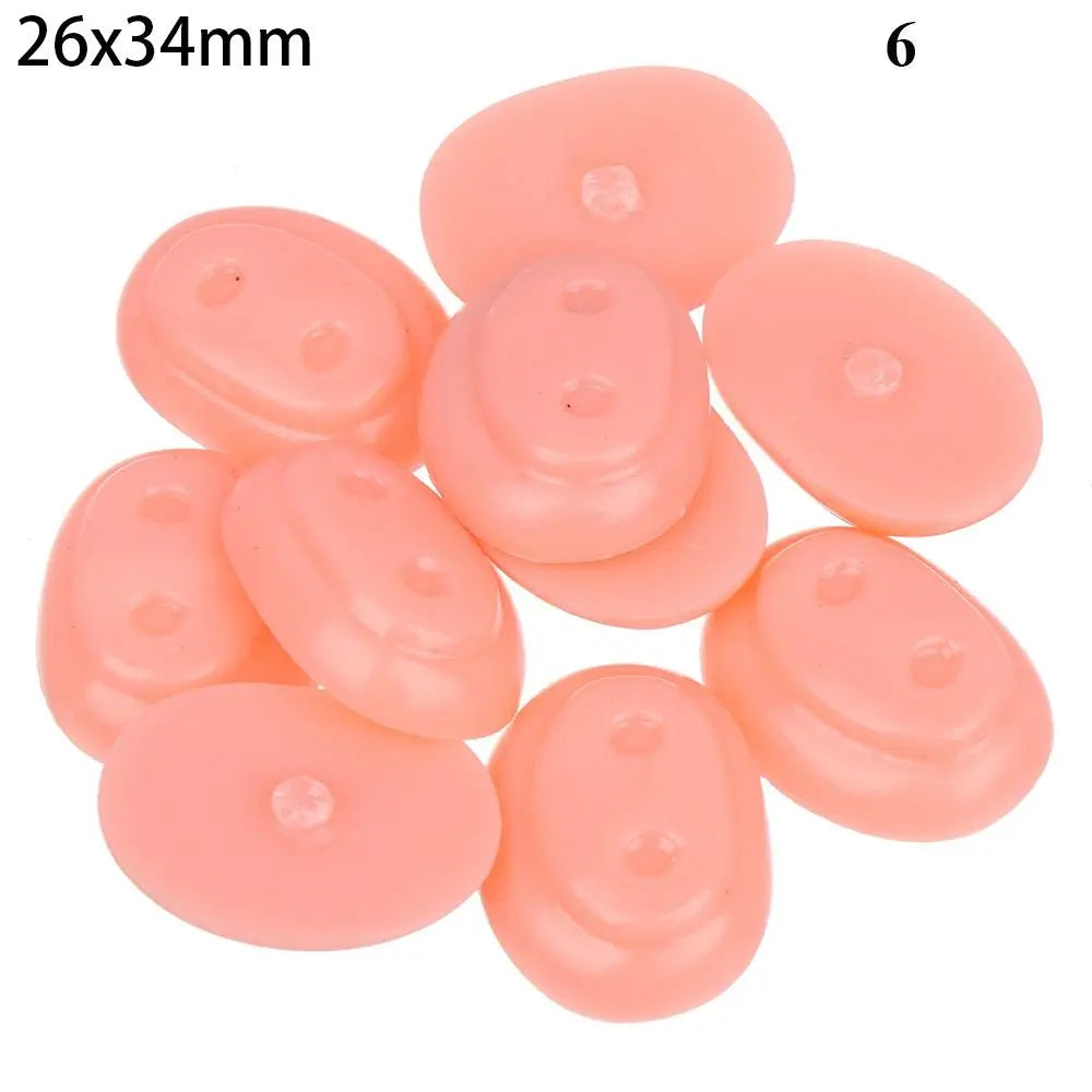 10Pcs Plastic Nose Crafts Doll Triangle Noses Oval Safety Noses Pigs Noses Plush Animal Nose DIY Animals Buttons For Dolls Fox