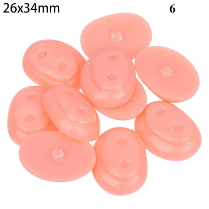 10Pcs Plastic Nose Crafts Doll Triangle Noses Oval Safety Noses Pigs Noses Plush Animal Nose DIY Animals Buttons For Dolls Fox
