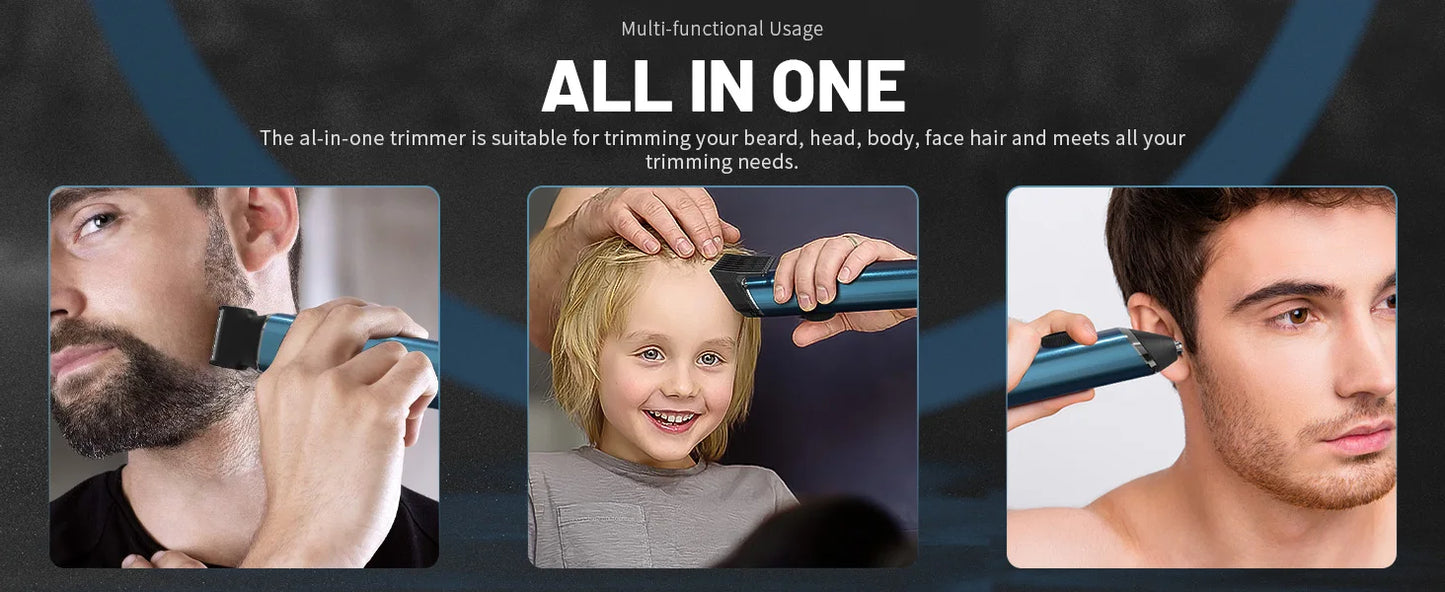 Sejoy Beard Trimmer for Men Cordless Nose Hair Trimmer Waterproof Hair Clippers and Trimmers Set Electric Razor